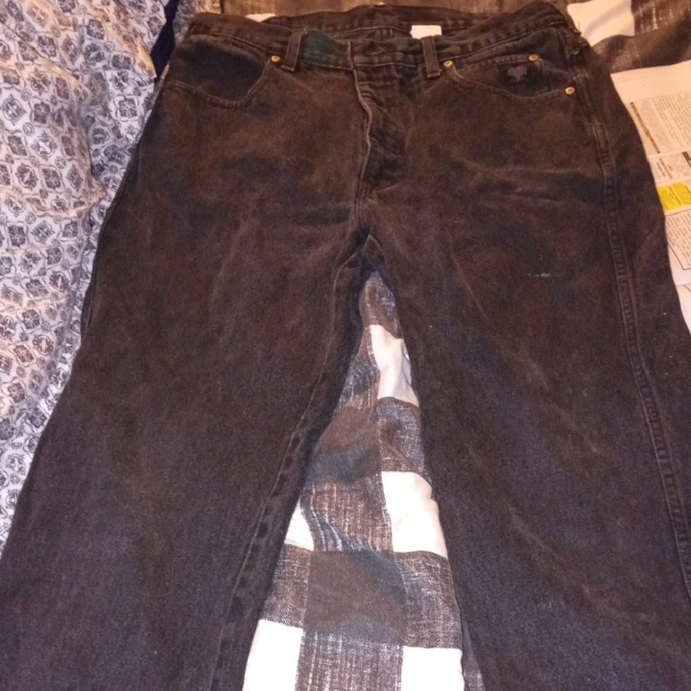 Harley-Davidson Men's Dark Gray Relaxed Jeans